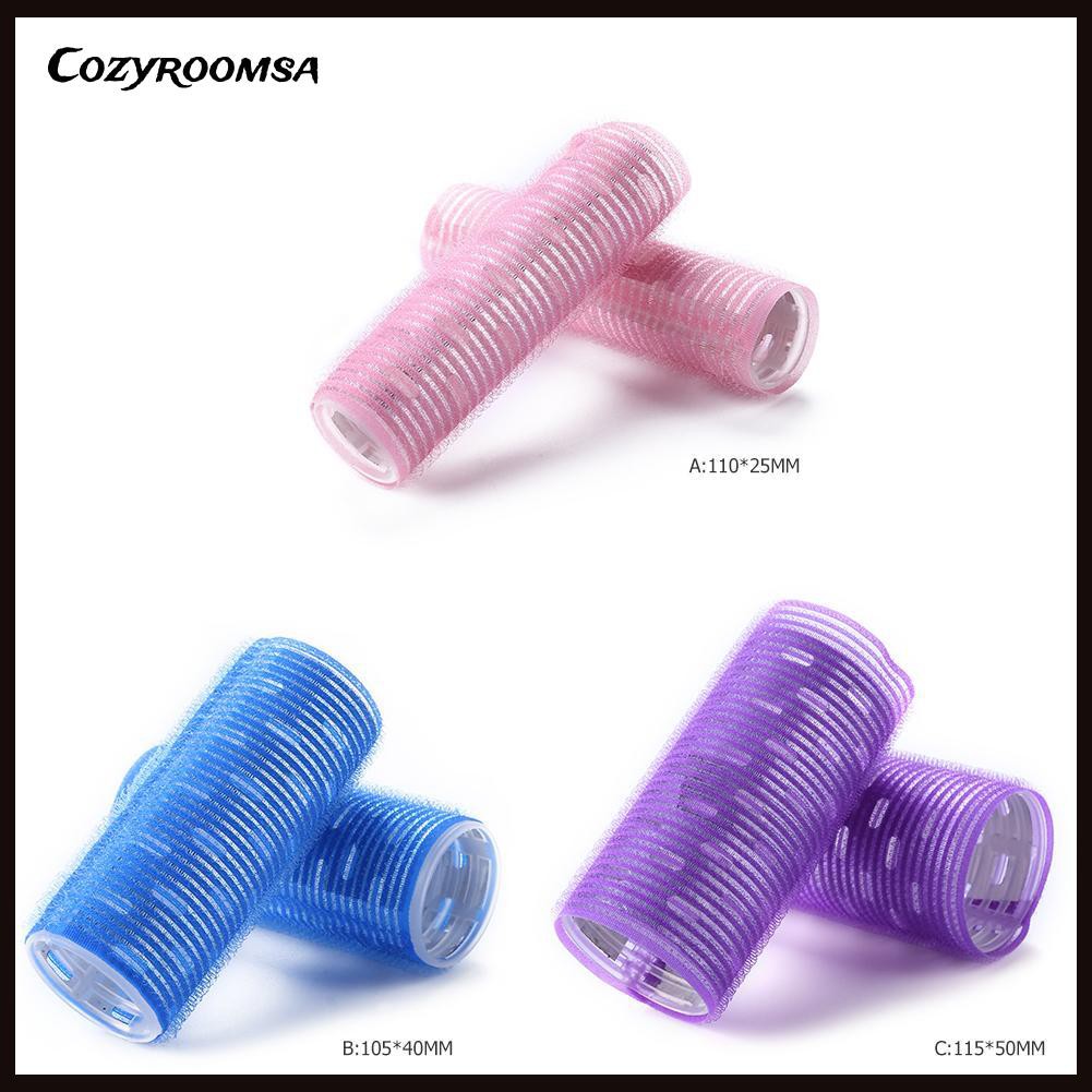 Set 2 Lô Uốn Tóc Tự Dính Dùng Để Tạo Kiểu Tóc Tiện Lợi