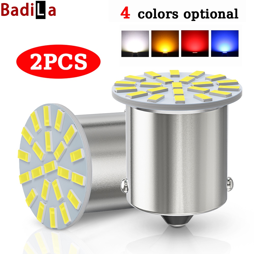 Bộ 2 Đèn led Tín Hiệu DC12V 1156 1157 3014 22smd Siêu Sáng Chuyên Dụng Cho Xe Hơi / Xe Máy