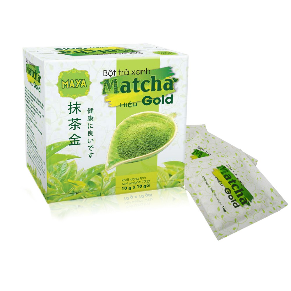 Bột Trà Xanh Matcha (Hộp 10 Gói x 10g)