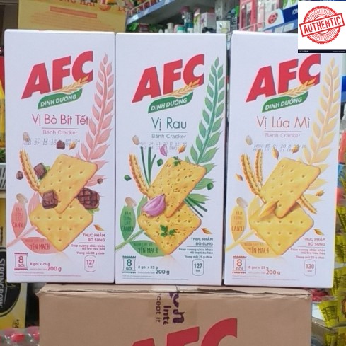 Bánh Qui Mặn AFC 200g(8 Gói*25g)