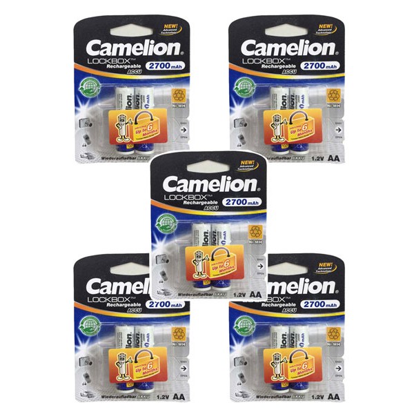 10 viên Pin sạc Camelion AA 2700mAh