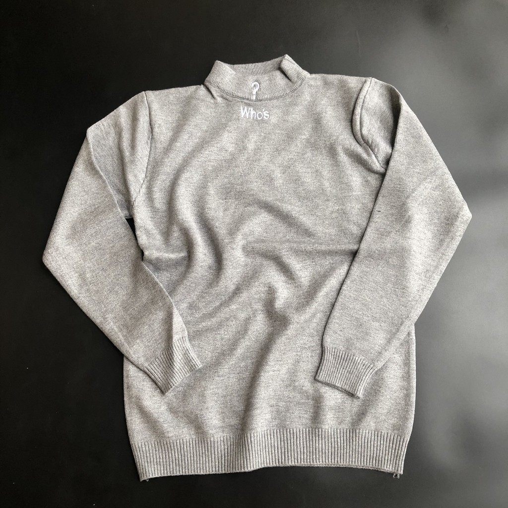 Áo len nam cổ cao, áo len nam cổ 3 phân thể thao