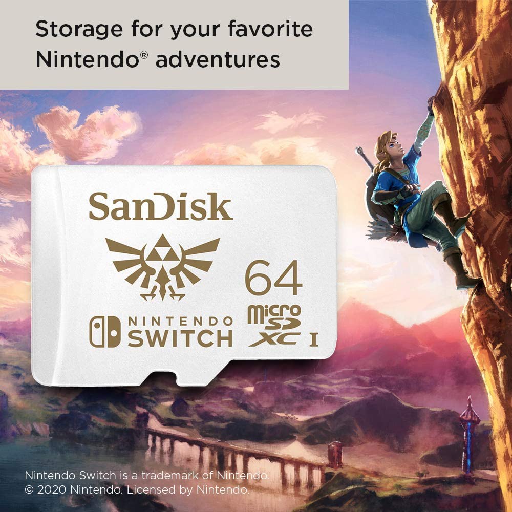 Thẻ Nhớ MicroSDXC SanDisk Nintendo Switch 64GB U3 R100MB/s W60MB/s (Trắng) - No Box | BigBuy360 - bigbuy360.vn