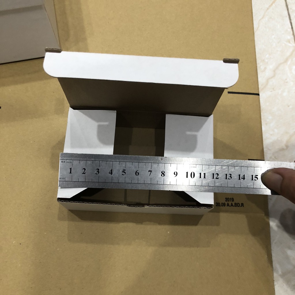 Freeship - 50 Hộp carton nắp gài - 12x8x4cm