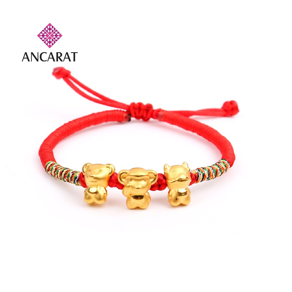 Vòng tay bộ con giáp tam hợp Thân-Tý-Thìn - Miễn phí tết dây vải - Ancarat