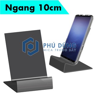 Kệ Mica ĐEN Trưng Bày Điện Thoại (Ngang 10cm)