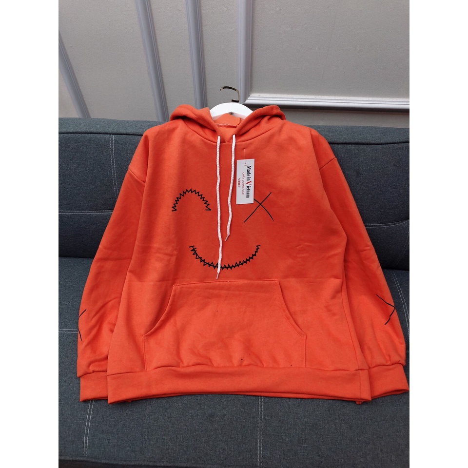 Áo Hoodie Cam Mắt X Cười Chất Liệu Nỉ Cotton Dày Dặn Wild.Goute SP000819 | BigBuy360 - bigbuy360.vn