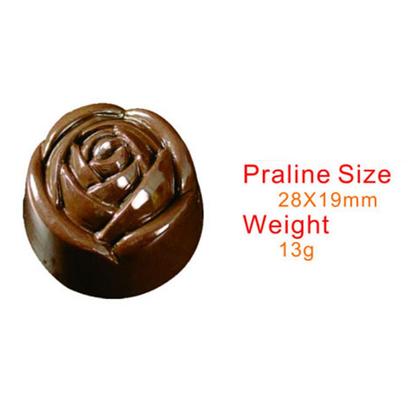 2066 - Khuôn socola bonbon hình hoa hồng
