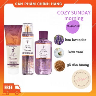 Cozy sunday morning - xịt thơm dưỡng thể body mist bath & body works usa