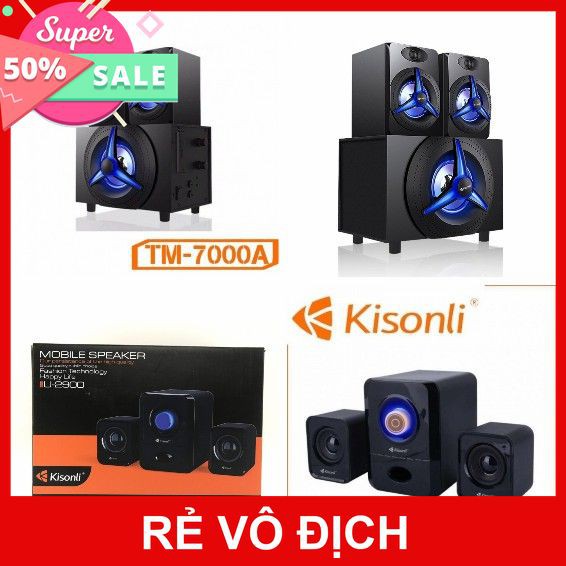 [XK][FREESHIP-150K] LOA VI TÍNH 2.1 KISONLI U-2900, TM-7000A BLUETOOTH [HCM]