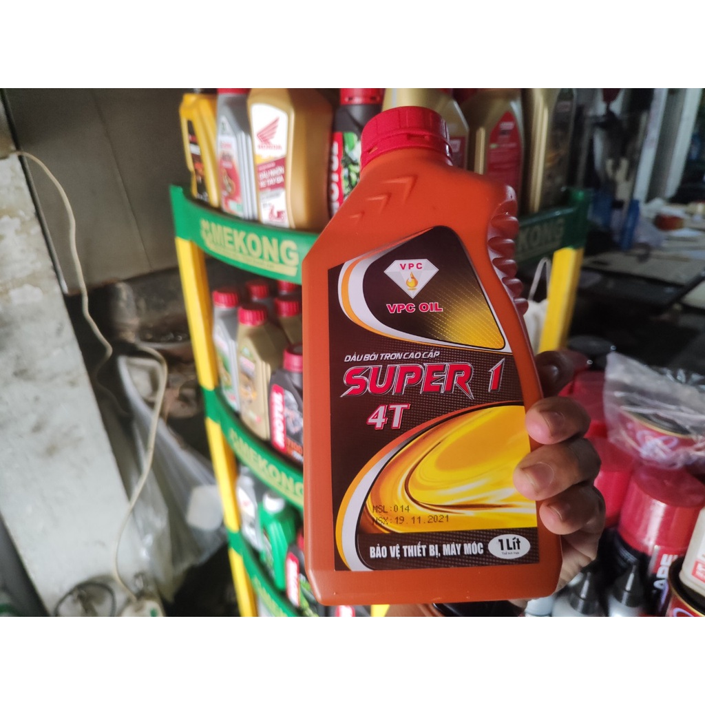 Dầu nhớt giá rẻ SUPER 1 , 1000ml cho xe côn tay, xe số