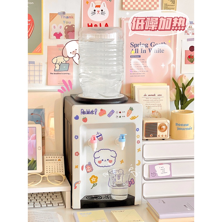 Máy Lọc Nước Mini Nóng Lạnh Đen Trắng Để BÀn Học Sinh,Sinh Viên Tiện Lợi.
