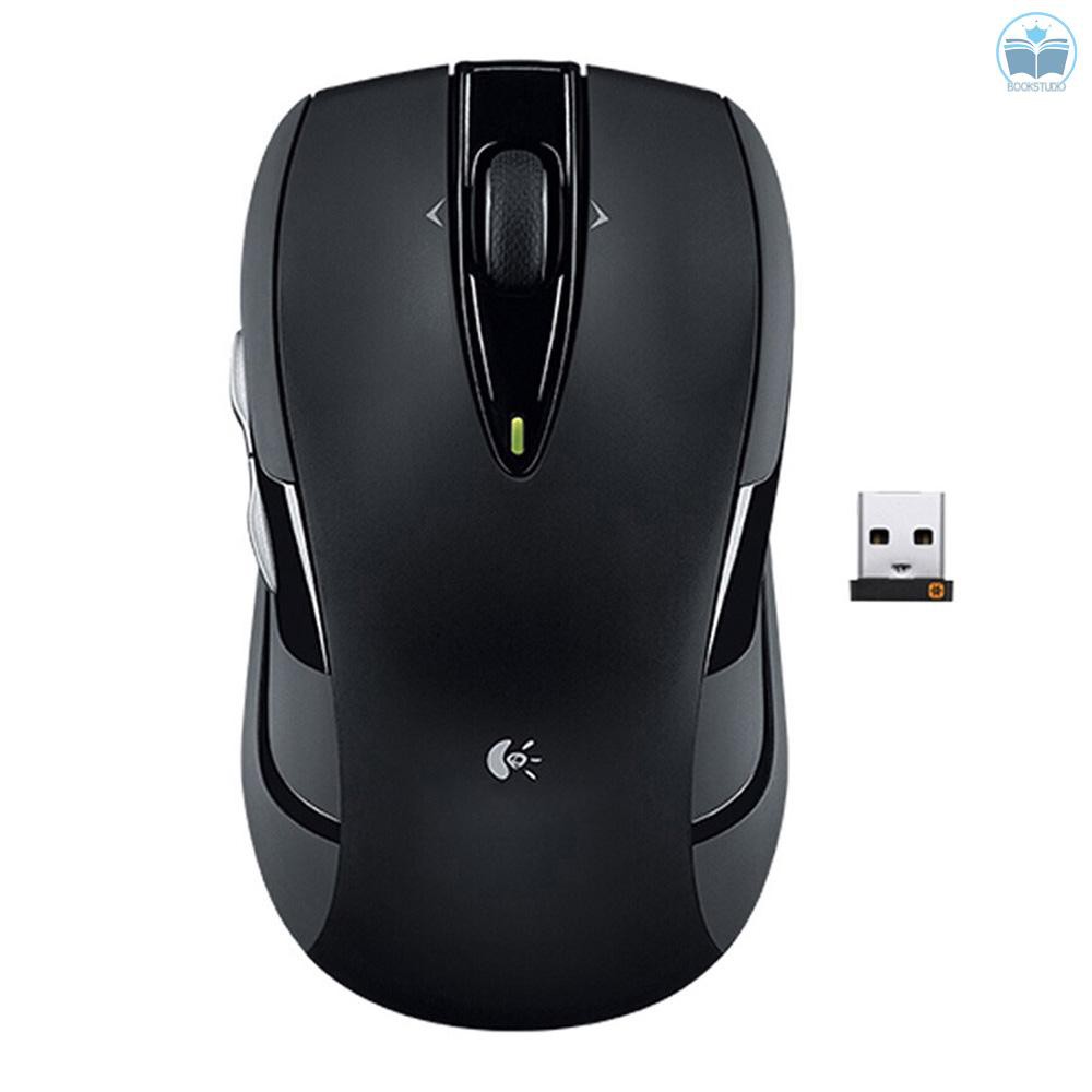 Logitech M545 2.4GHz Wireless Mouse with USB Unifying Receiver Plug and Play Ergonomic Optiacal Mouse 1000DPI with Scroll Wheel 2 Thumb Buttons for La