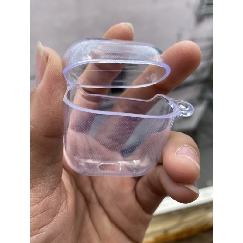 Bao vỏ bảo vệ tai nghe trong suốt kèm móc khoá ( tai nghe 1/2 và pro)