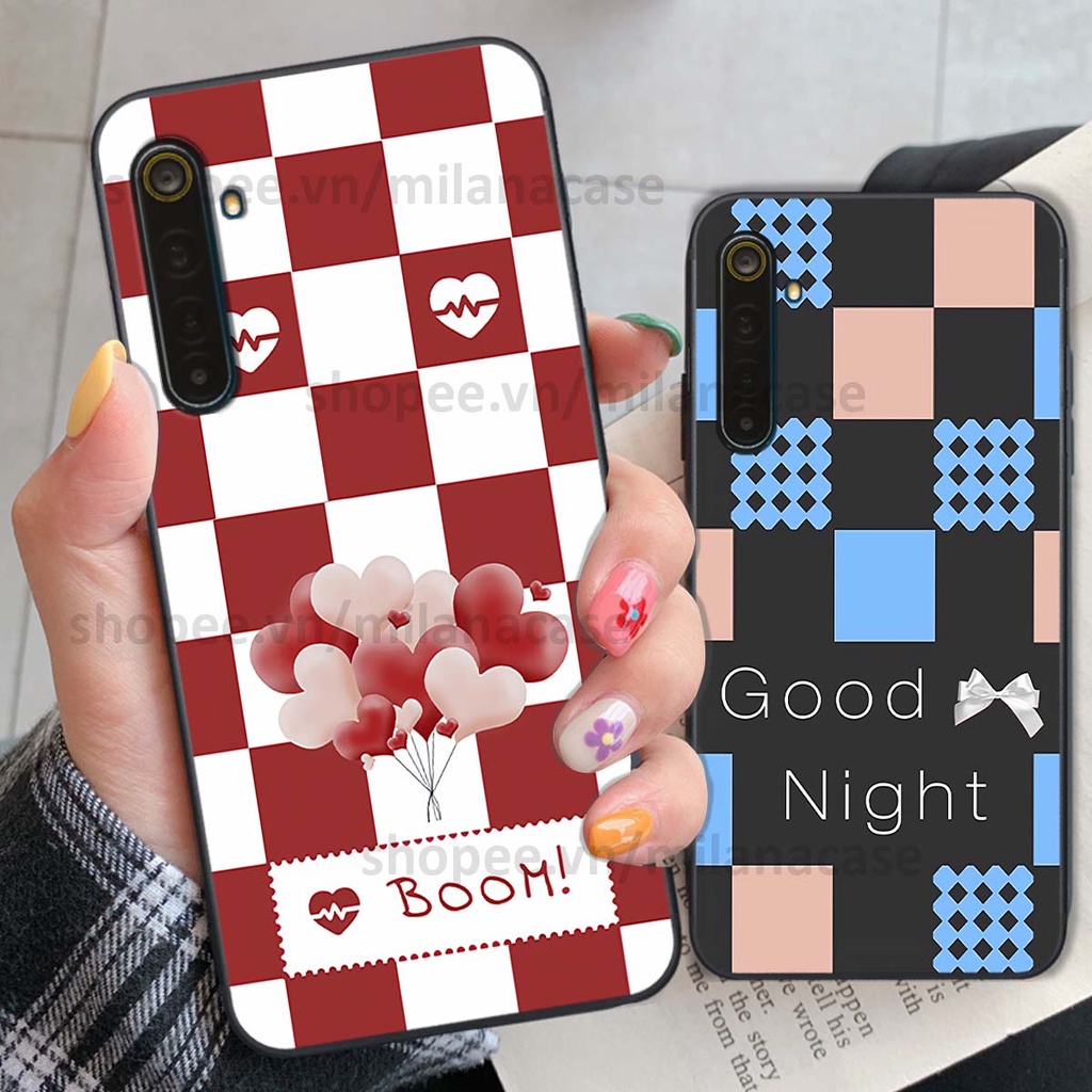 Ốp Realme 6 / 6 Pro caro họa tiết nhiều màu sắc siêu đẹp thời trang cá tính