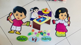 Tranh góc trang trí dán tường mầm non