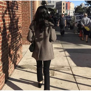 Ulzzang Áo khoác dạ hàn Hàng Order