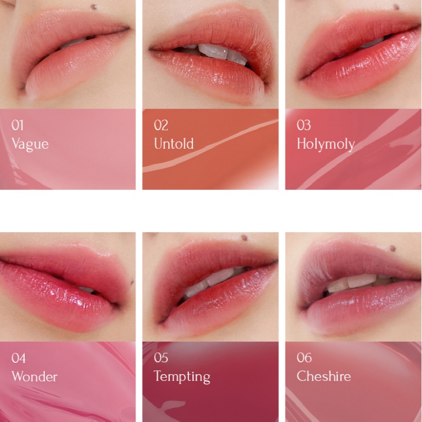 Son tint Mizugae mát lạnh phát sáng 5.3ml 6 màu