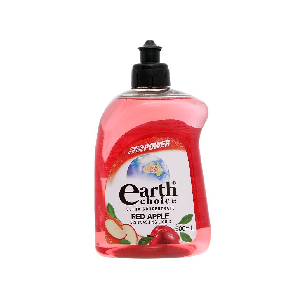 Nước rửa chén đậm đặc Earth Choice hương táo 500ml gốc thực vật nhập khẩu từ Úc