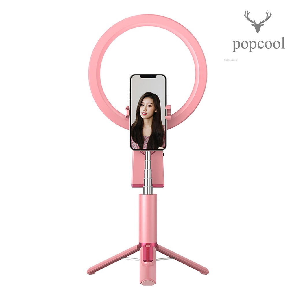 Bộ Gậy Selfie 3 Trong 1 82cm 20cm / 7.9in Led 3500k-6000k 9 Cấp Độ 1800mah