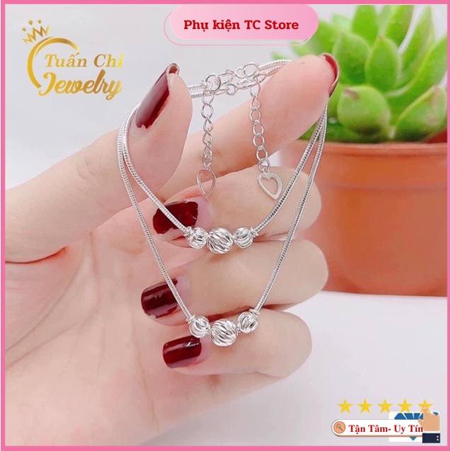 ⚡MẪU MỚI⚡Lắc Tay Nữ, Set Vòng Tay Bạc Dành Cho Mẹ Và Bé, Kiểu Dáng Dễ Thương, Đủ Cỡ Theo Độ Tuổi