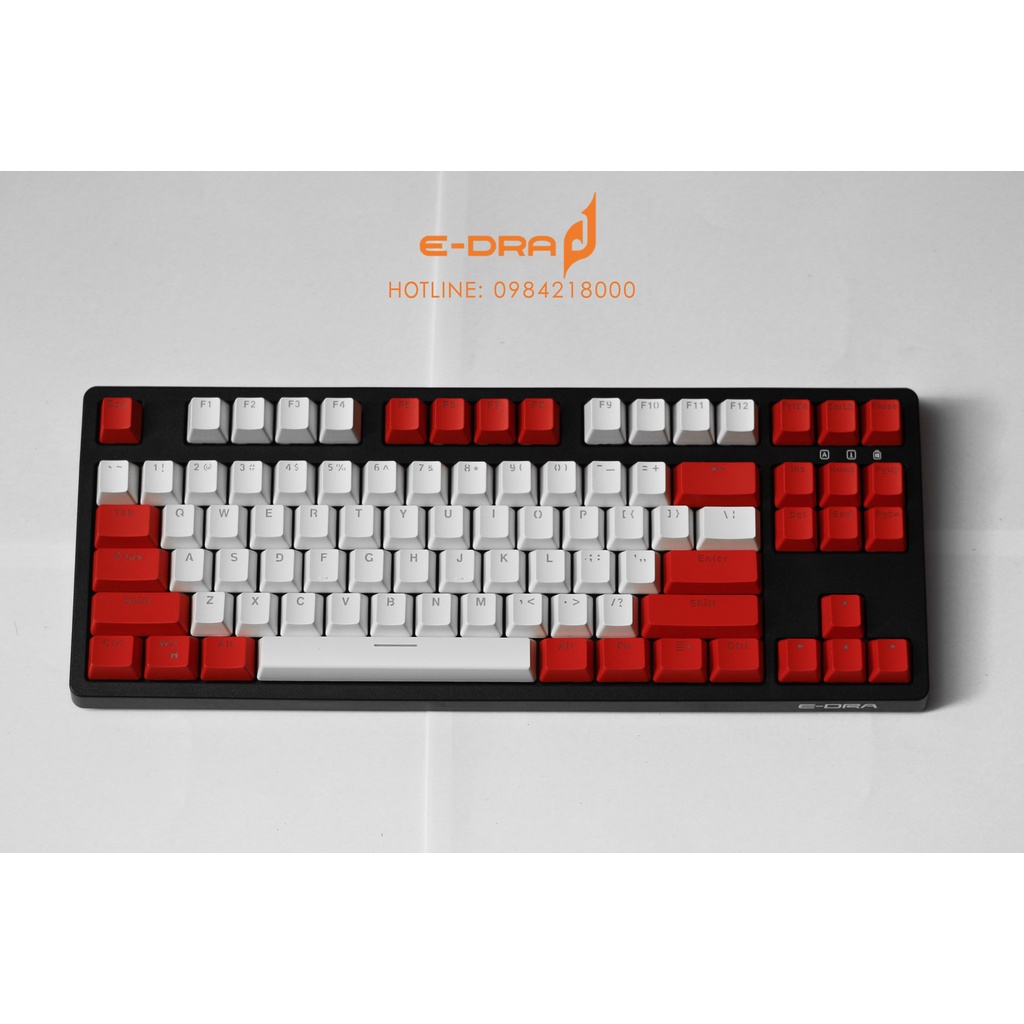 Bàn phím cơ Gaming Edra EK387 Led Rainbown E-DRA  - Chính hãng BH 24 tháng