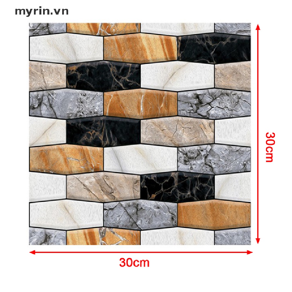 Giấy Dán Tường 3D Hình Viên Gạch Độc Đáo