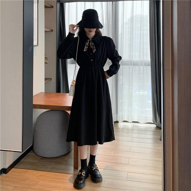 ♦✾△Đầm dài qua gối tay dài thiết kế mới thanh lịch | BigBuy360 - bigbuy360.vn