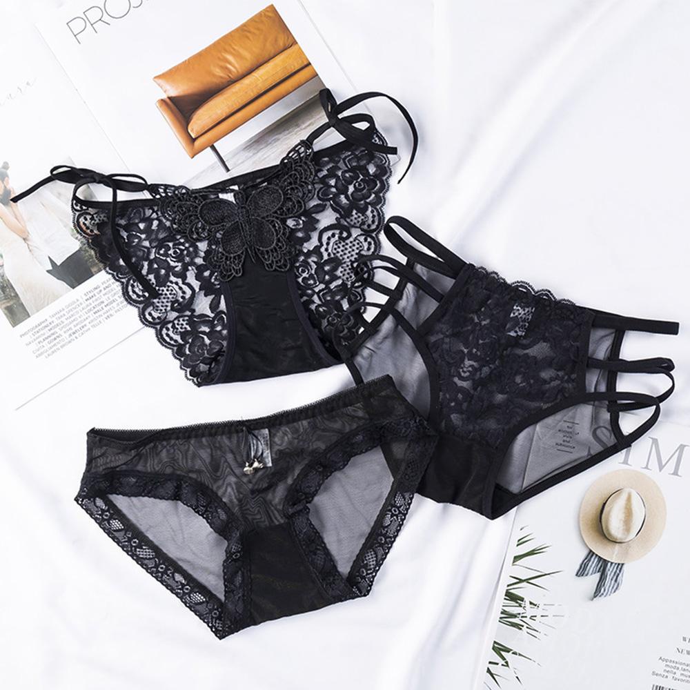 Quần Lót Ren Lưới Lưng Thấp Không Đường May Quyến Rũ Cho Nữ