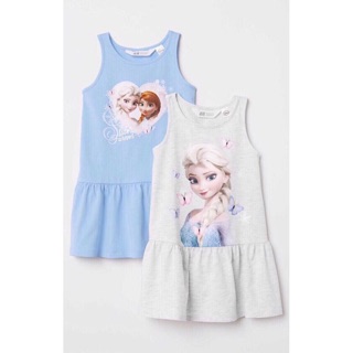 HÀNG CÓ SẴN Váy cotton HM cho bé gái Elsa, Mickey siêu đẹp