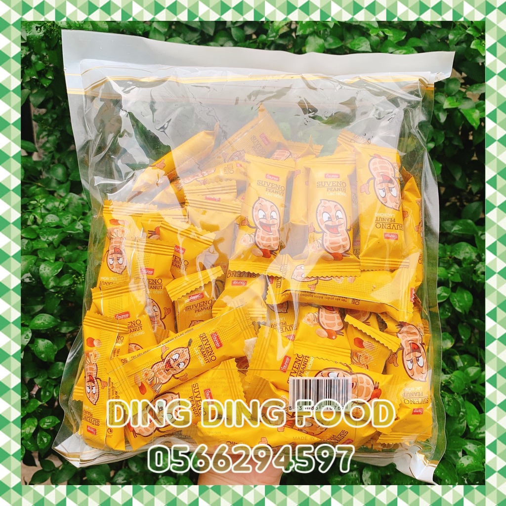 Mới - 500g Bánh Xốp Suveno Vị Đậu Phộng , Kem Sữa Chua Giòn Thiên Thảo, Ăn Vặt Siêu Ngon, DING DING FOOD