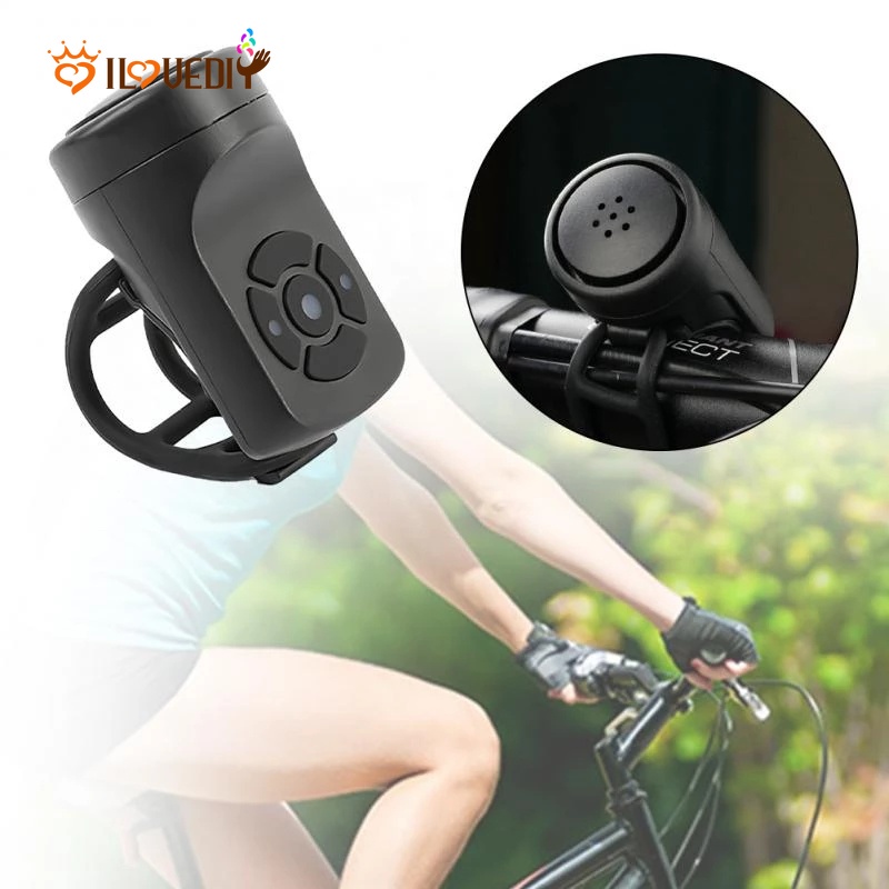 Còi Xe Đạp Sạc USB Có 4 Chế Độ Âm Thanh Siêu Lớn