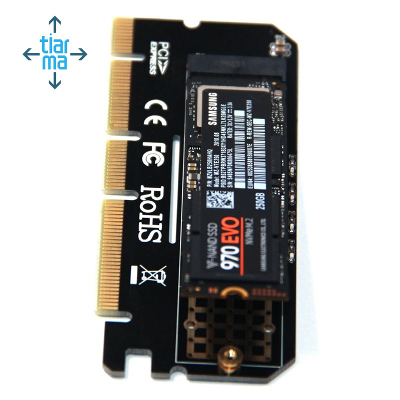 Linh kiện Card chuyển đổi M.2 NVME SSD NGFF sang PCIE 3.0 x16 mở rộng