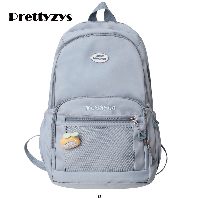 Balo/ Túi đeo chéo Prettyzys phong cách Hàn Quốc sức chứa lớn 15.6 inch cho bạn gái tuổi teen
