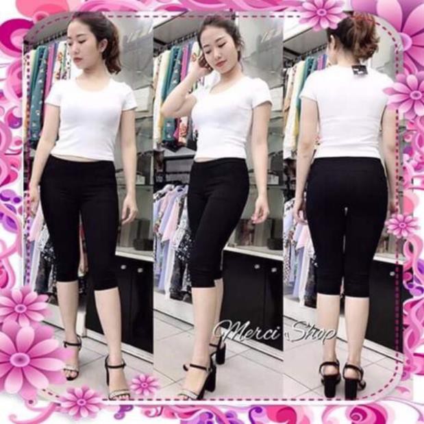 [XẢ KHO] Quần Legging Ngố Nâng Mông Vải Dày Dặn Co Dãn Siêu Hack Dáng