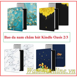 [Hút nam châm] Bao da kindle oasis 2 oasis 3 hút nam châm origami Cover kindle oasis 2 oasis 3
