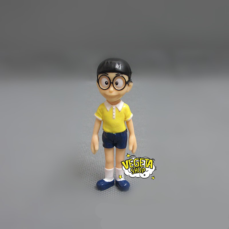 Mô hình Doraemon - Trọn bộ 5 Mô hình: Nobita Jaian Suneo Shizuka Doraemon - Nobita Chaien Xeko Xuka Doremon - Cao 5~7cm