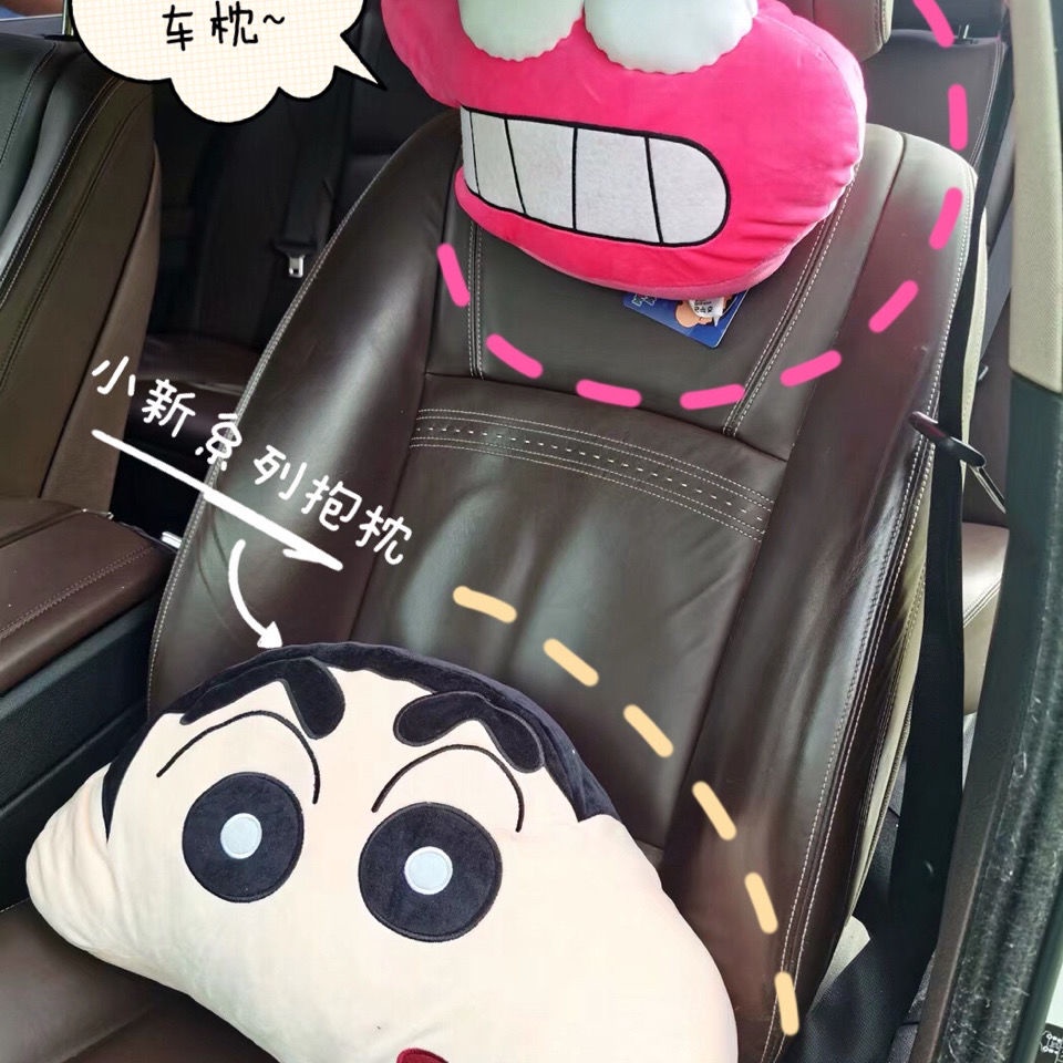 Gối Tựa Lưng Và Cổ Hình Cậu Bé Bút Chì Shin-Chan Dễ Thương Thoải Mái