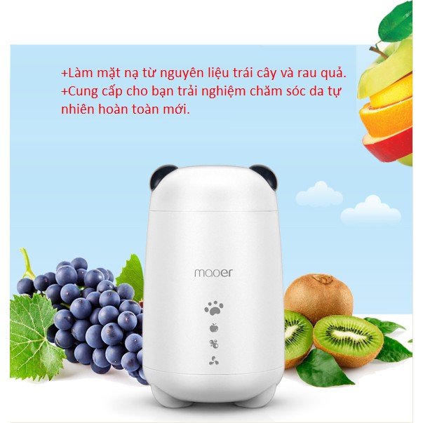 [BH 3 Tháng +Tặng 2 lọ Collagen] Máy Làm Mặt Nạ Dưỡng DaTrái Cây, Hoa Quả Kết Hợp Collagen Maoer Cao Cấp | BigBuy360 - bigbuy360.vn