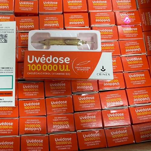Uvedose 100000 U.I - Bổ sung D liều cao cho bé nội địa Pháp