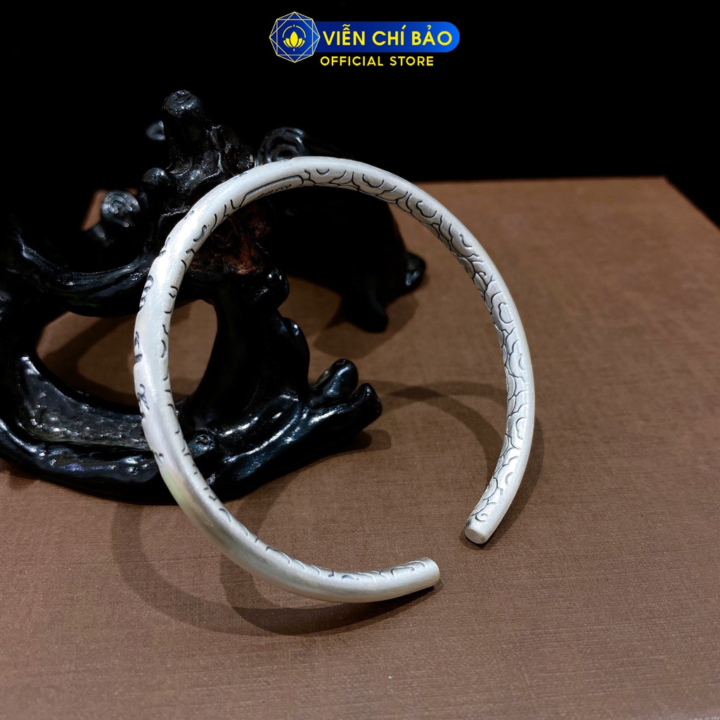 Lắc tay bạc nữ Lục Tự Chùy Kim Cang chất liệu bạc 925 thời trang phụ kiện trang sức nữ thương hiệu Viễn Chí Bảo L000404