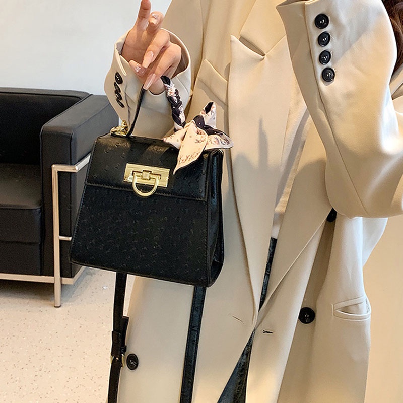 Túi Đeo Chéo Hình Vuông Cỡ Nhỏ Phong Cách Cổ Điển Thời Trang Cho Nữ