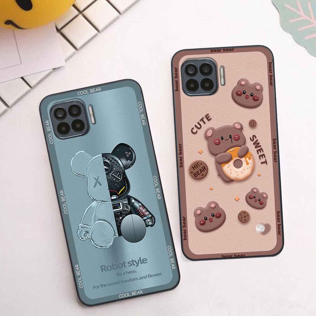 Ốp Oppo A73 / A93 bear brick, gấu đáng yêu, dễ thương