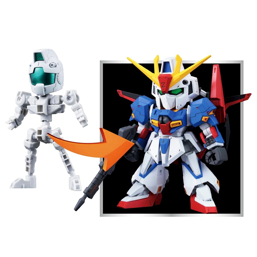 Mô Hình Gundam Bandai SD Gundam Cross Silhouette Frame White [GDB] [BSD]