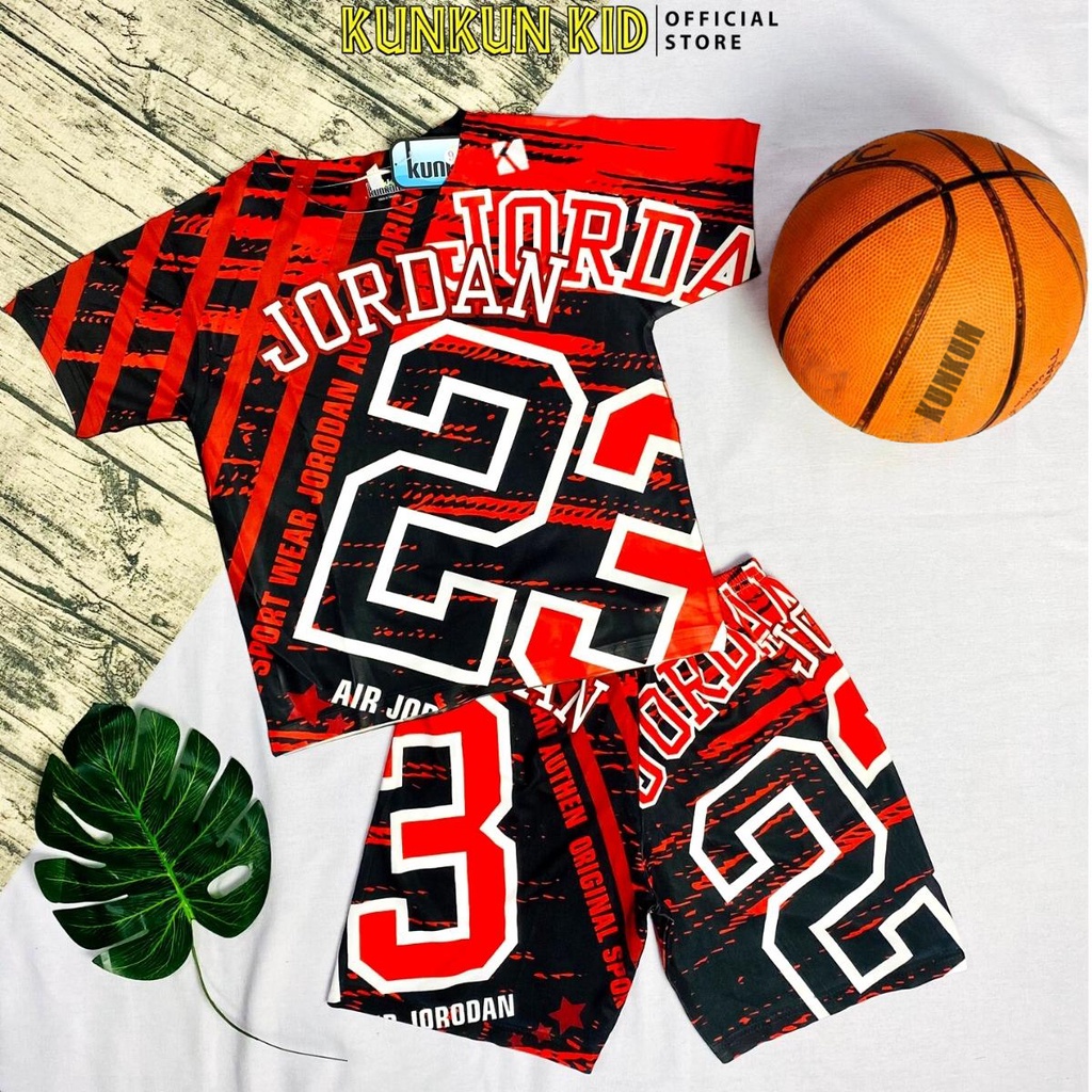 Quần áo bé trai thiết kế thể thao bóng rổ, bóng đá KUNKUN KID TT002-003-005 - Đồ bộ trẻ em size đại từ 10-60kg