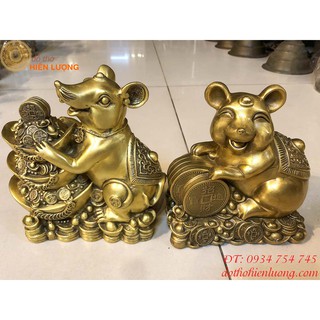 Chuột Vàng Chiêu Tài Lộc Bằng Đồng