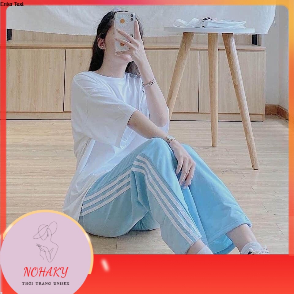 Quần Culottes Nỉ Thể Thao RAINBOW Kẻ Sọc 3 Màu C007