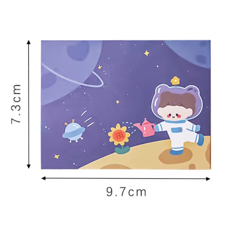 Set 5 Thiệp Chúc Mừng Cặp Đôi Họa Tiết Hoạt Hình Xinh Xắn