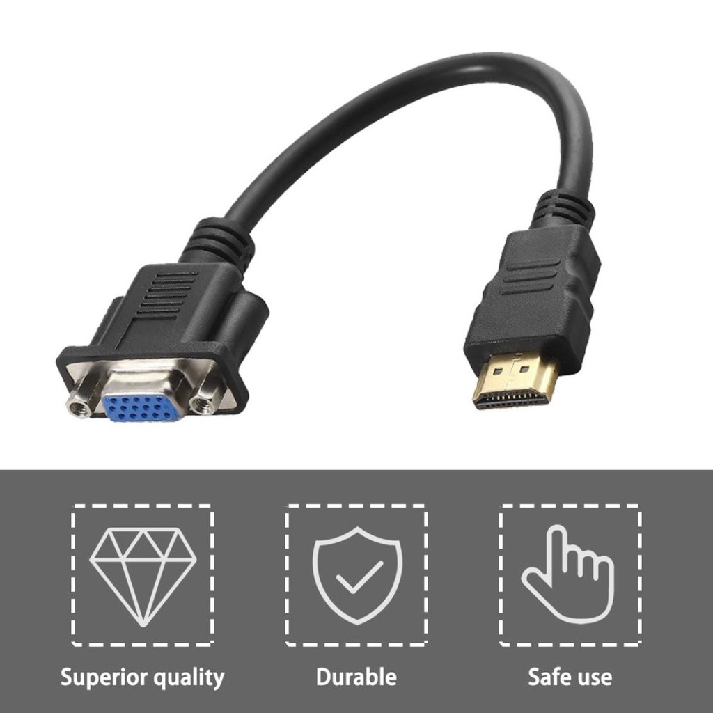 Dây Cáp Chuyển Đổi Hdmi Sang Vga D-Sub 15 Pin