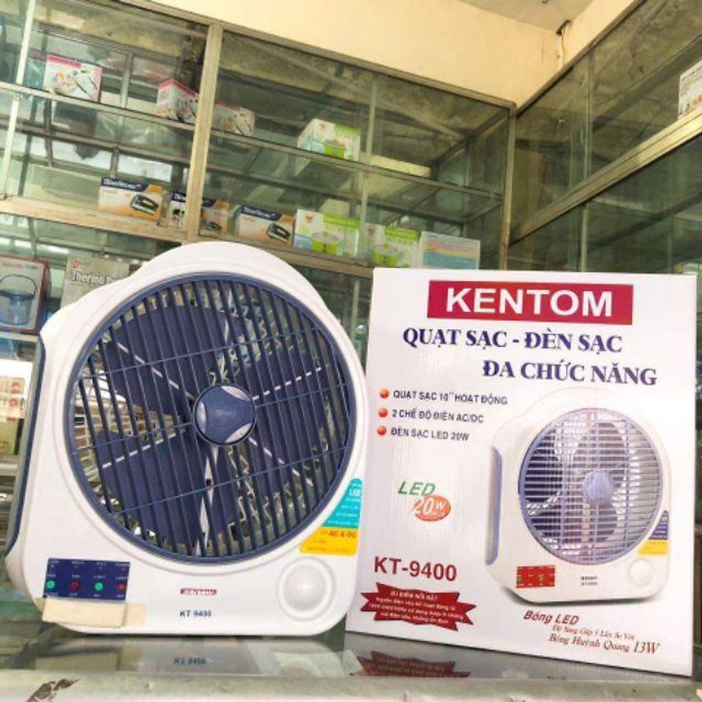 Bộ vỏ Quạt Sạc Tích Điện Kentom 9400 hàng chính hãng phụ tùng
